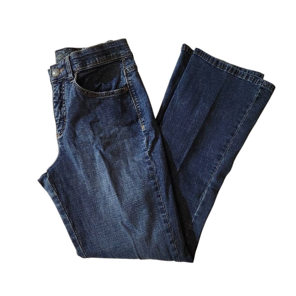 Levi's Signature Boot Cut At Waist Blue Denim Jeans Size 8 Short